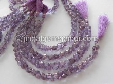 Pinkish Purple Quartz Faceted Onion Shape Beads